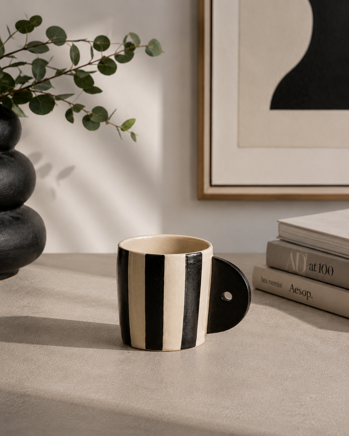 Set de 2 tazas de cerámica artesanal