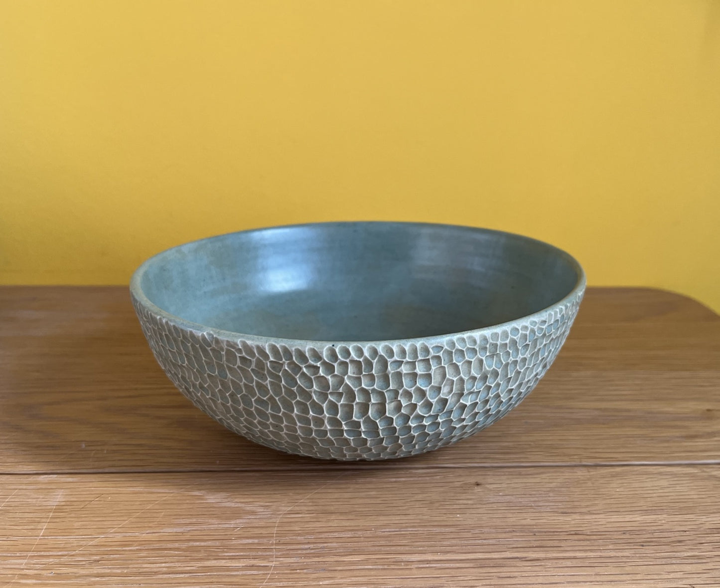 Cuenco artesanal verde