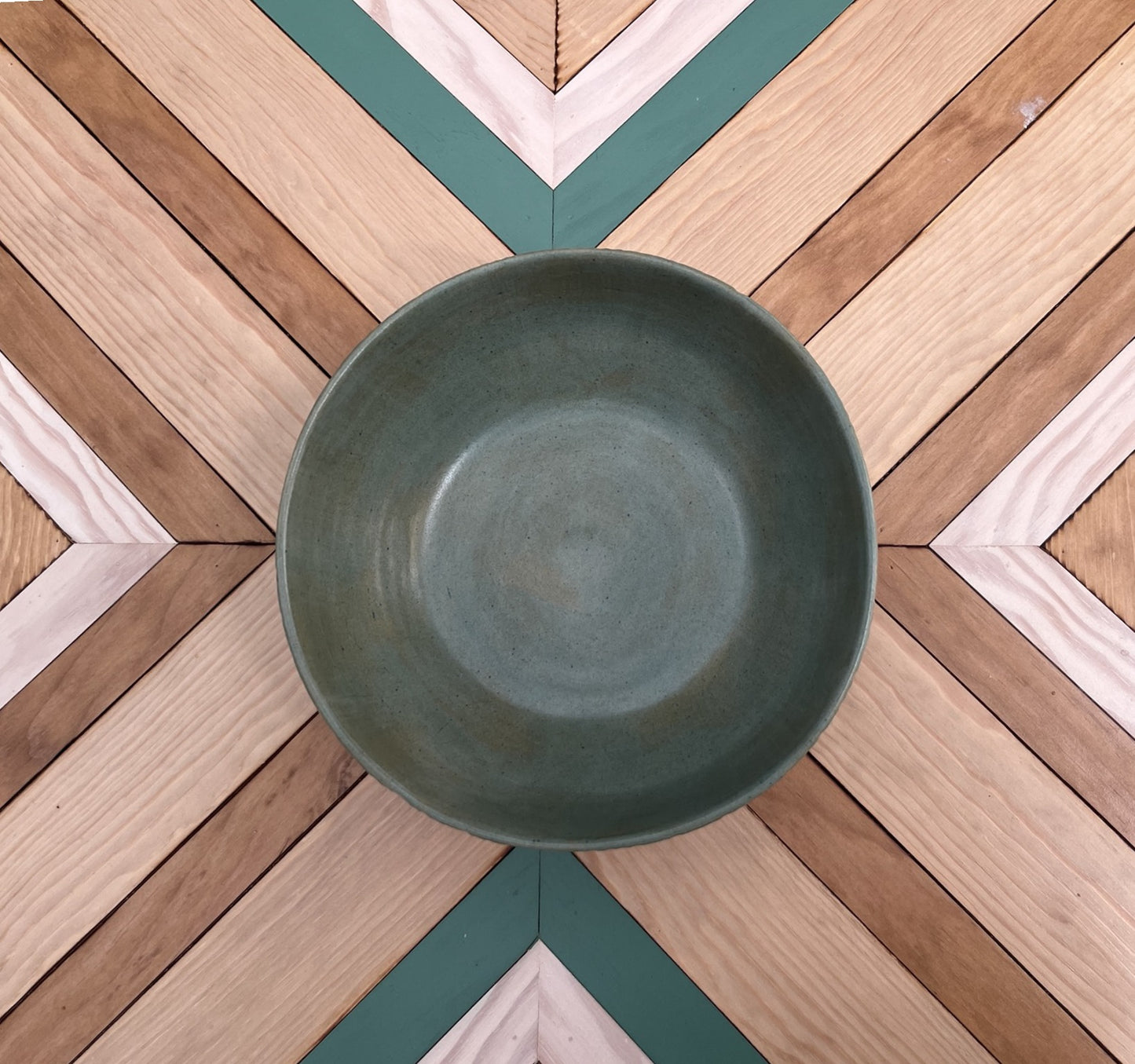 Cuenco artesanal verde