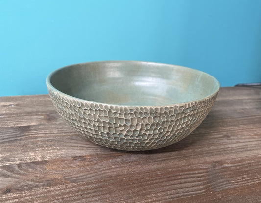 Cuenco artesanal verde