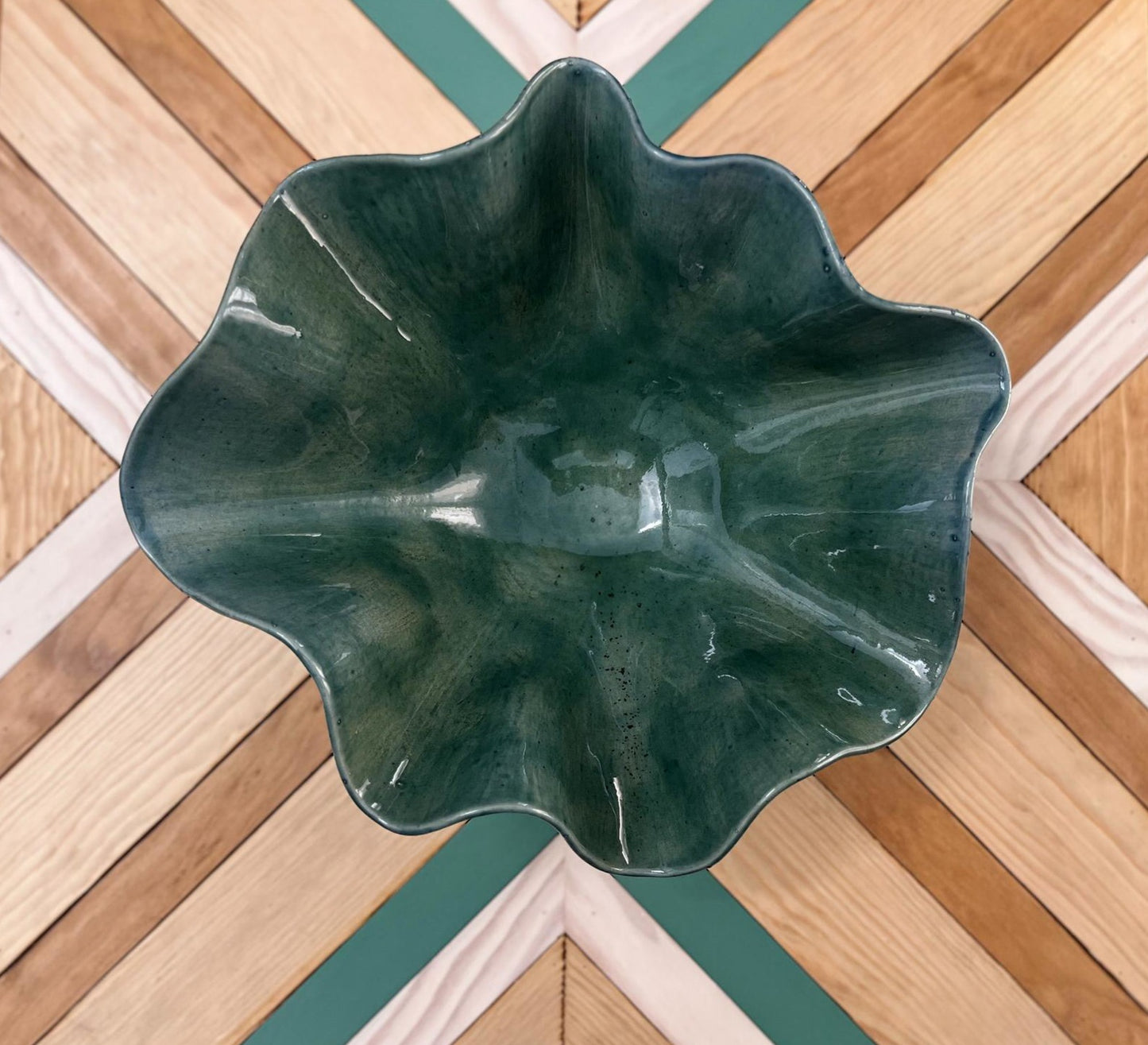 Cuenco de cerámica orgánico