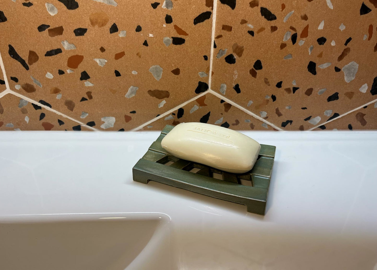 Jabonera Retícula - cerámica artesanal